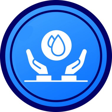 Bırak simgesi mavi vektör yalıtılmış