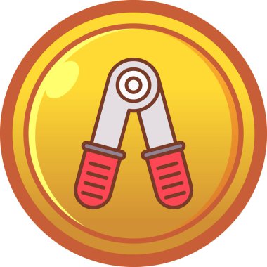 Çizgi film vektörü izole edilmiş golf sopası simgesi