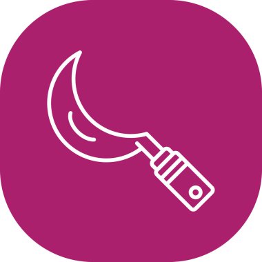 Eşsiz balta vektör çizgisi simgesi