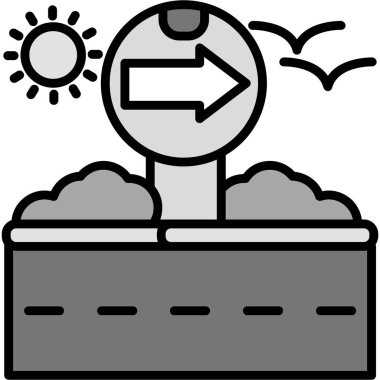 Hava durumu. Web simgesi basit illüstrasyon