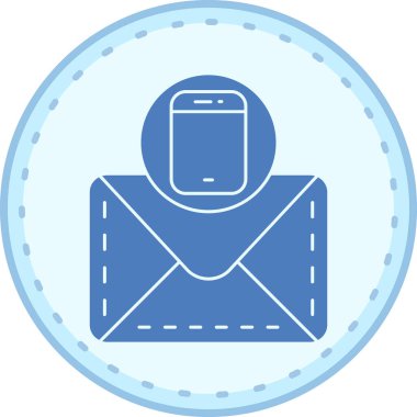 E-posta. Web simgesi basit illüstrasyon