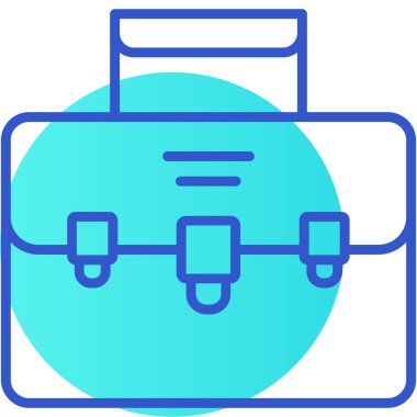 çanta simgesi, vektör illüstrasyonu basit tasarım