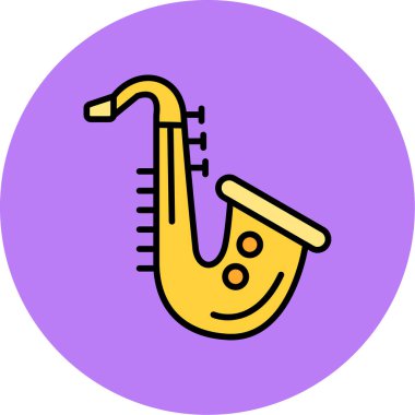 Trompet. Web simgesi basit illüstrasyon