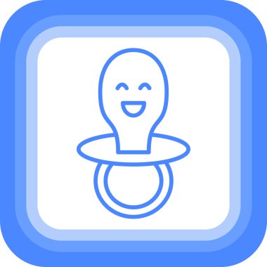 Bebek modern simgesinin vektör illüstrasyonu