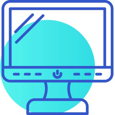 Bilgisayar. Web simgesi basit illüstrasyon