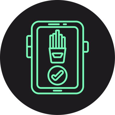 Cep telefonu simgesinin vektör illüstrasyonu