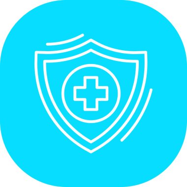 kalkan ikon vektör illüstrasyonu