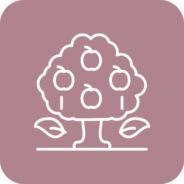 güzel kiraz vektör çizgisi simgesi