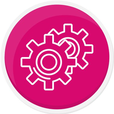 Cog simgesi vektör illüstrasyonu