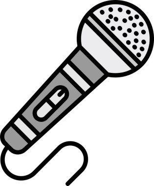 mikrofon simgesi. vektör illüstrasyonu