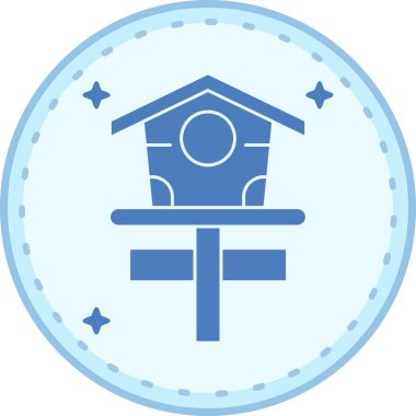 Ev. Web simgesi basit illüstrasyon