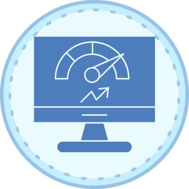 Bilgisayar. Web simgesi basit illüstrasyon