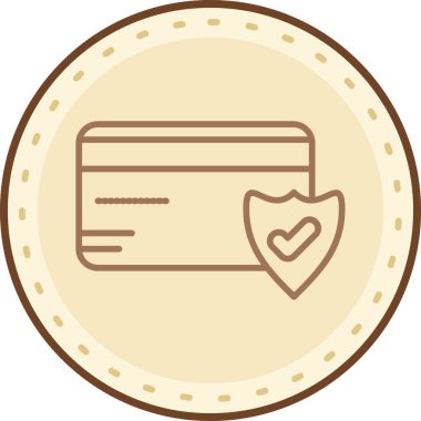 Kalbi olan bir kredi kartının vektör çizimi