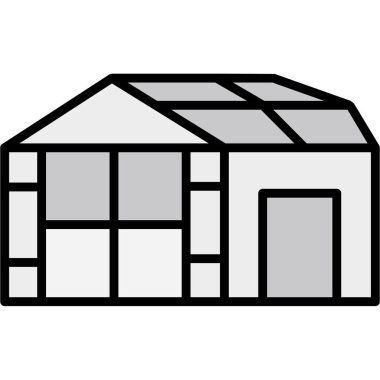 Bina. Web simgesi basit tasarım