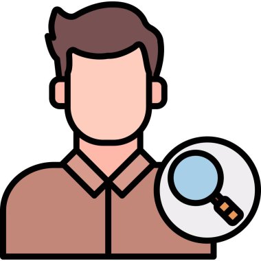 Büyüteçle iş adamı