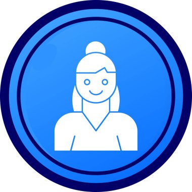 avatar. Web simgesi basit illüstrasyon