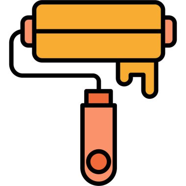 Boya fırçası. Basit resimleme