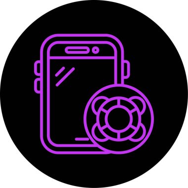 Vektör Mobil simge illüstrasyonu