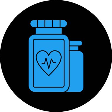 Bir şişenin vektör illüstrasyonu