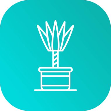 Kaktüs simgesi vektör illüstrasyonu