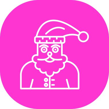 Noel Baba simgesi vektör illüstrasyonu