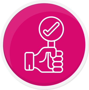 Bir işaretleme simgesinin vektör illüstrasyonu