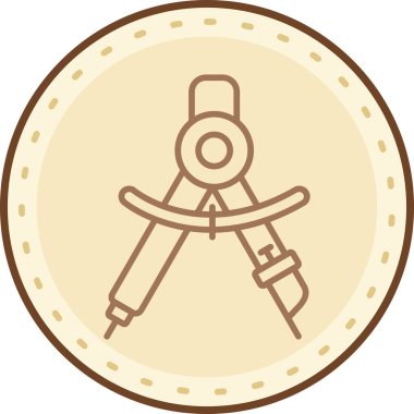 Pusulanın vektör illüstrasyonu