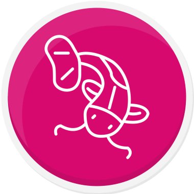 Çizgi film solucanının vektör çizimi