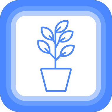 Bitki. Web simgesi basit tasarım