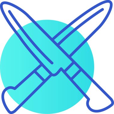 Bir kılıç simgesinin vektör illüstrasyonu