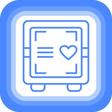 aşk harfi simgesi vektör illüstrasyonu