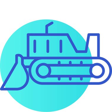 Bir benzin istasyonu simgesinin vektör illüstrasyonu