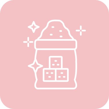 Şeker Web ikonu vektör illüstrasyonu