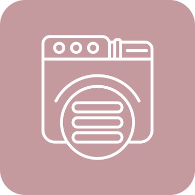 çamaşırhane ikonu vektör illüstrasyonu