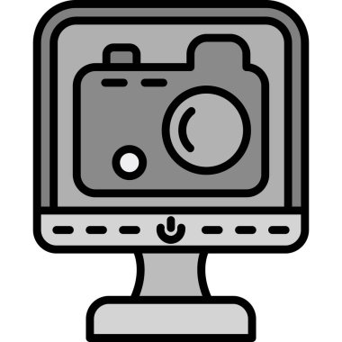 Kamera. Web simgesi basit tasarım