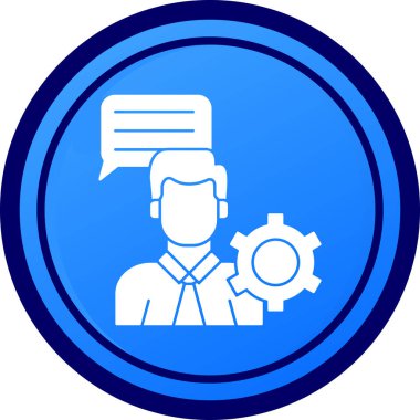 Sohbet simgesinin vektör illüstrasyonu