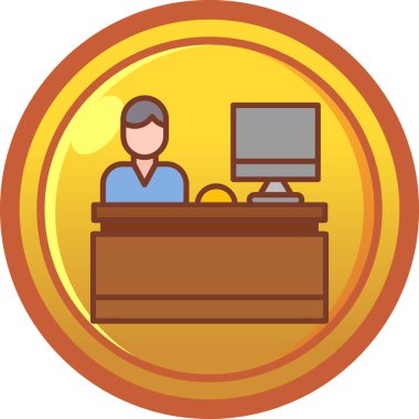 Vektör illüstrasyonu, simge ögesi arkaplanı