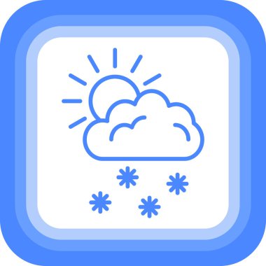 Kar simge vektör çizim