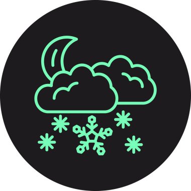 vektör kar simgesi illüstrasyonu