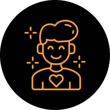 Aşk simgesinin vektör illüstrasyonu