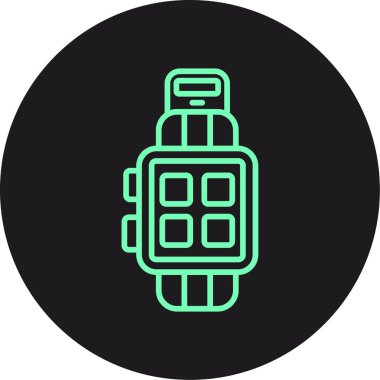 benzersiz akıllı saat çizgisi vektör simgesi