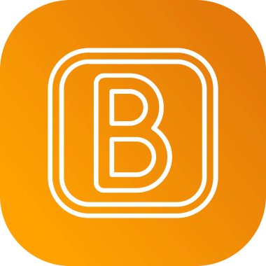 Mektup B logo tasarım şablonu