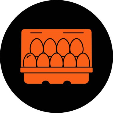 Tavuk simgesinin vektör illüstrasyonu