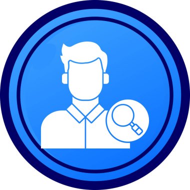 Adamım. Web simgesi basit illüstrasyon