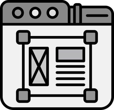 Bir kitap simgesinin vektör illüstrasyonu