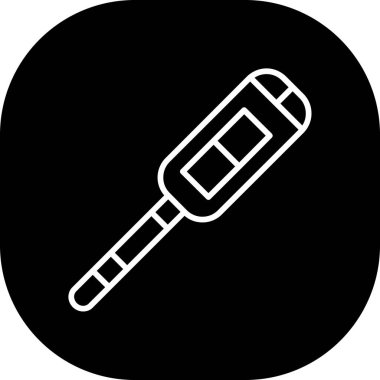 Soyut arkaplanda izole edilmiş termometre simgesi