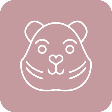 Ayı simgesinin vektör illüstrasyonu