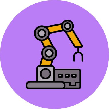 Robot kolu modern simge, vektör