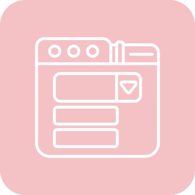 vektör tarayıcı simgesi illüstrasyonu