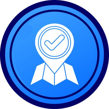 Onaylandı. Web simgesi basit tasarım